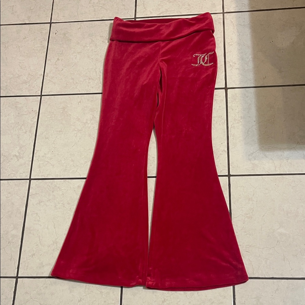 Red juicy couture Flared Bottoms